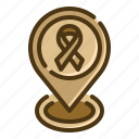 location, cancer, maps, healthcare, medical, geography, ribbon