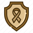 shield, healthcare, medical, protection, cancer, ribbon, world