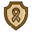 shield, healthcare, medical, protection, cancer, ribbon, world 