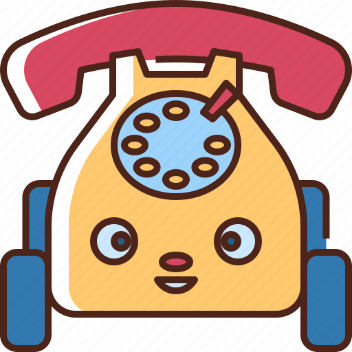 Telephone, phone, call, toy, kids, play, children icon - Download on Iconfinder