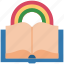 book, education, pencil, online, study, kid, rainbow 