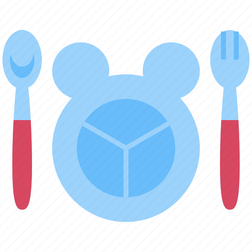 Utensils, drink, kids, baby, eat, spoon, fork icon - Download on Iconfinder