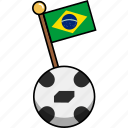 brazil, cup, flag, football, soccer, world, ball