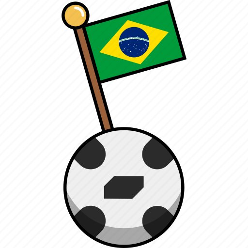 Brazil, cup, flag, football, soccer, world, ball icon - Download on Iconfinder