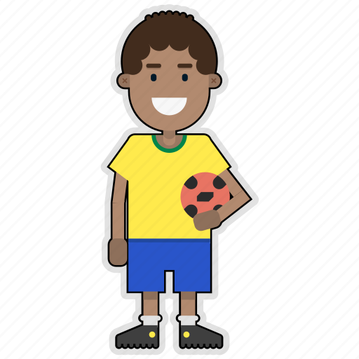 Brazil, cup, football, player, soccer, sticker, world icon - Download on Iconfinder