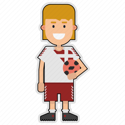 Cup, denmark, football, player, soccer, sticker, world icon - Download on Iconfinder