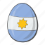argentina, egg, flag, nation 