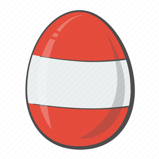 Austria, egg, flag, nation icon - Download on Iconfinder
