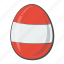 austria, egg, flag, nation 