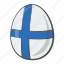 egg, finland, flag, european 