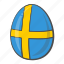 egg, flag, sweden, flags 