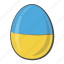 egg, flag, ukraine, country 