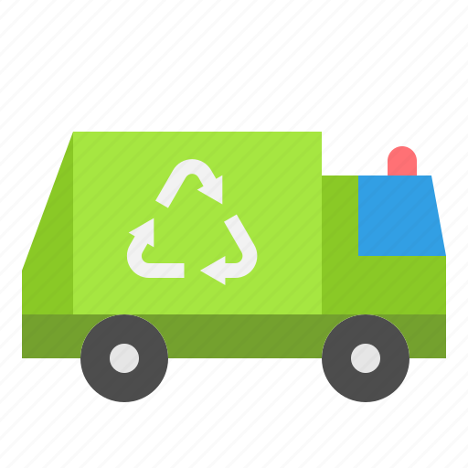 Recycling, truck, garbage, trash, transportation icon - Download on Iconfinder