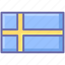 country, flag, flags, sweden