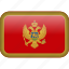 montenegro, country, flag 