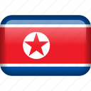 korea, north korea, country, flag