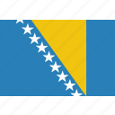 bosnia, country, flag, herzegovina, national