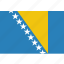 bosnia, country, flag, herzegovina, national 