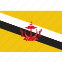 brunei, country, flag, national