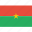 burkina, country, faso, flag, national 