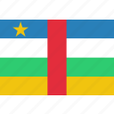 african, central, country, flag, national, republic
