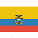 country, ecuador, flag, national