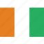 coast, cote, country, divoire, flag, ivory, national 