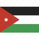 country, flag, jordan, national