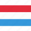 country, flag, luxembourg, national 