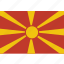 country, flag, macedonia, national 