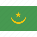 country, flag, mauritania, national