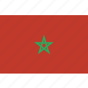 country, flag, morocco, national
