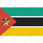 country, flag, mozambique, national 