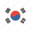 country, flag, korea, korean, national, south 