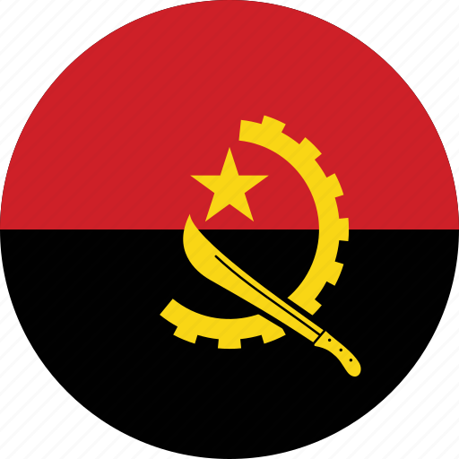 Angola, flag icon - Download on Iconfinder on Iconfinder