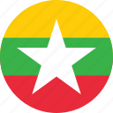 myanmar, burma, flag