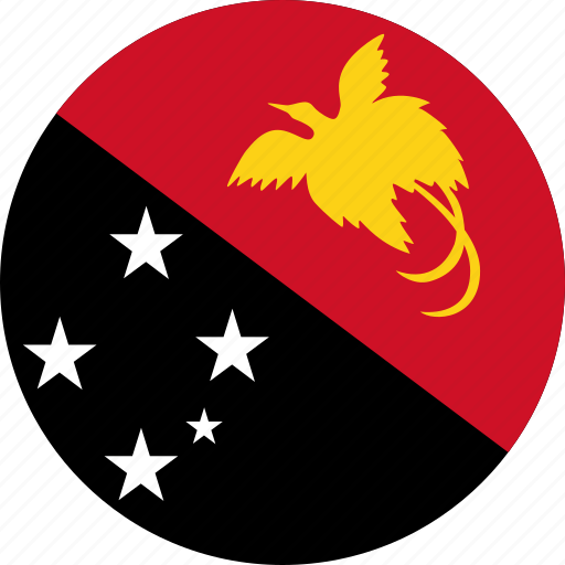 Download Circle, circular, country, flag, flag of papua, flag of ...