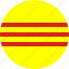 south, vietnam, flag 