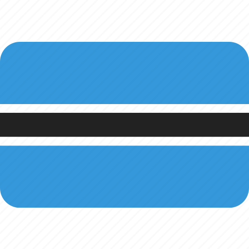 Botswana, country, flag, national icon - Download on Iconfinder