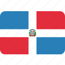 country, dominican, flag, republic