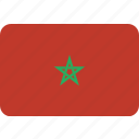 country, flag, morocco, national