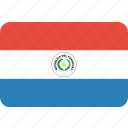 country, flag, national, paraguay