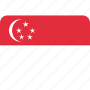 country, flag, national, singapore 