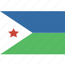 djibouti, flag