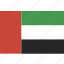 flag, uae, arab, united, emirates 