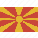 republic, macedonia, flag