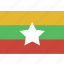 flag, myanmar 