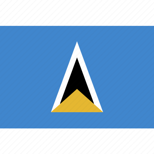 Flag, st, lucia, saint icon - Download on Iconfinder