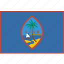 country, flag, guam, nation, rectangle