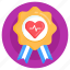 medical badge, medical monogram, healthcare badge, heart badge, heart medal 